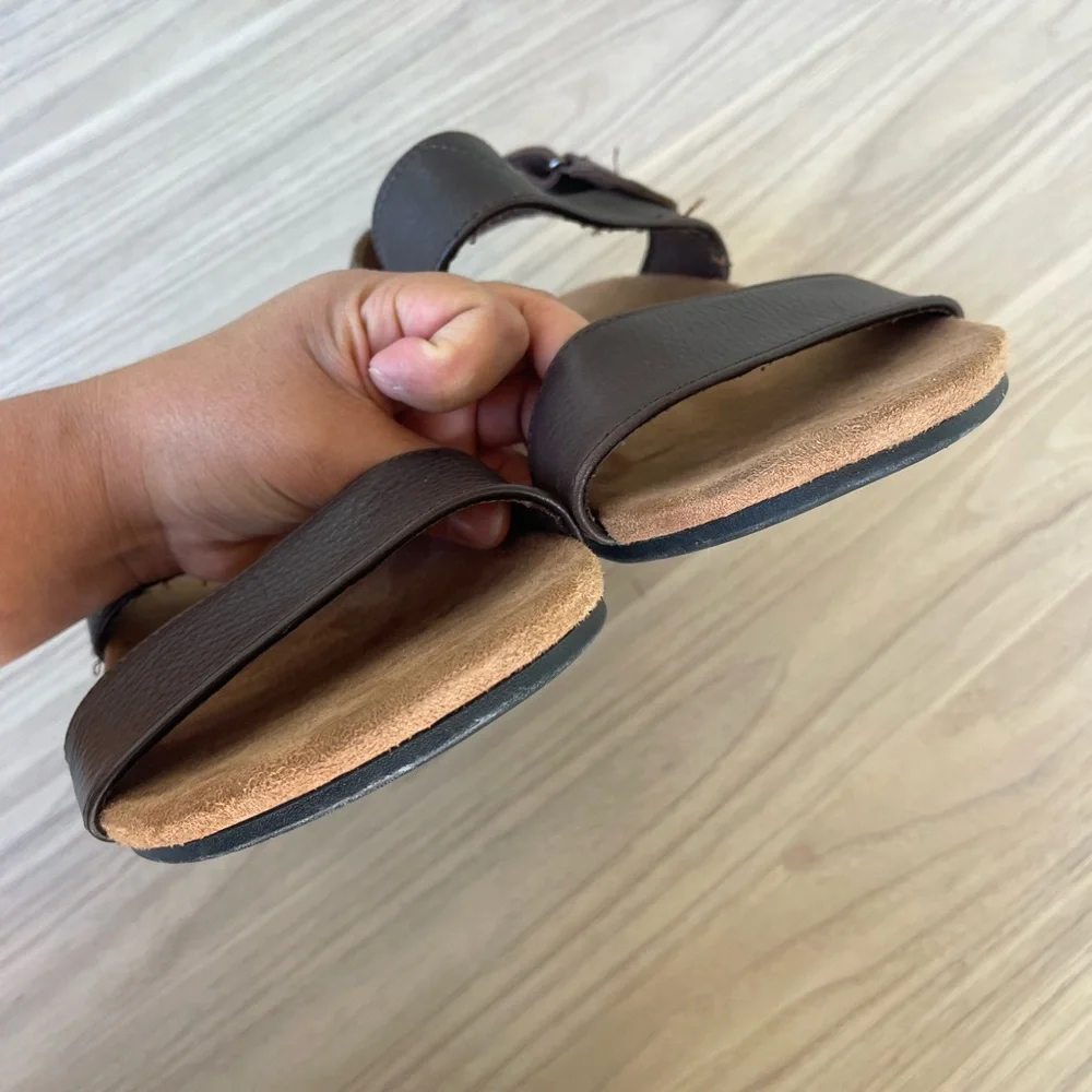 Toms Brown Leather Sandals